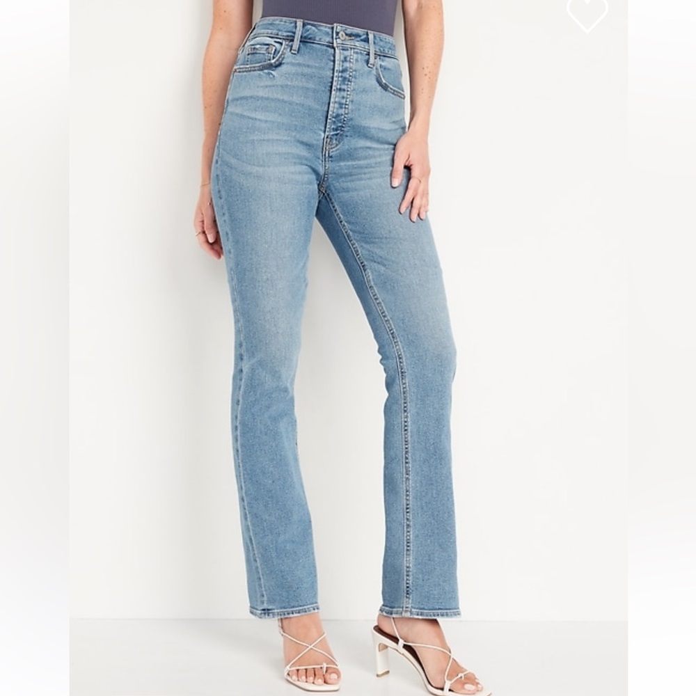 Old Navy Extra High-Waisted Kicker Boot Cut Jeans
